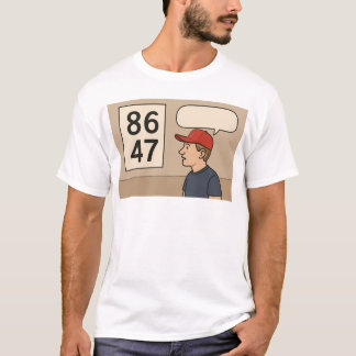 8647 Trump. Geef uiting aan je gevoelens t-shirt. T-shirt