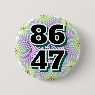 8647 (U kunt het nummer wijzigen) Ronde Button 5,7 Cm