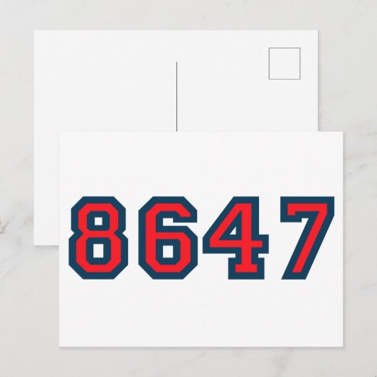 8647 Verzet tegen Trump Briefkaart (Voorkant / Achterkant)