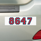 8647 Verzet tegen Trump Bumpersticker (Op auto)