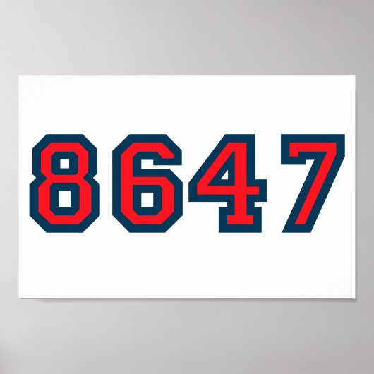 8647 Verzet tegen Trump Poster (Voorkant)