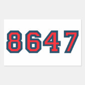 8647 Verzet tegen Trump Rechthoekige Sticker (Voorkant)