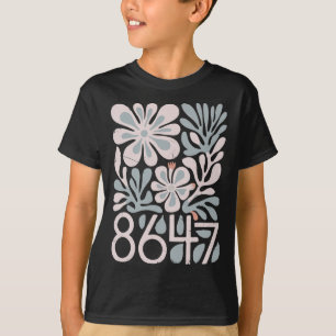 8647 Weersta Subtiele Bloemige Foxtrot Delta Tango T-shirt