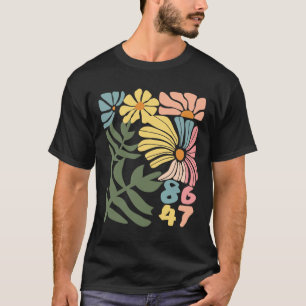 8647 Weersta Subtiele Bloemige Foxtrot Delta Tango T-shirt