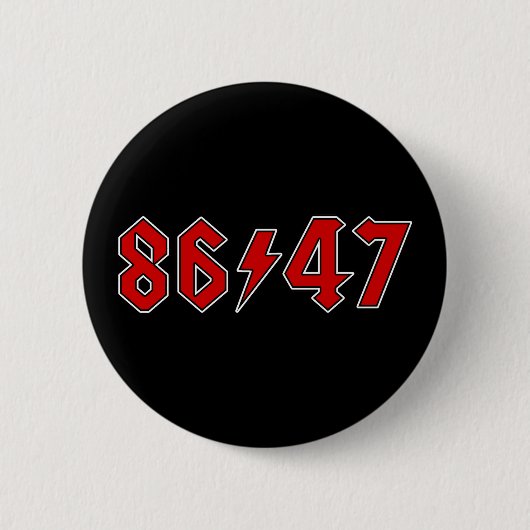 8647 zet Trump af Ronde Button 5,7 Cm (Voorkant)