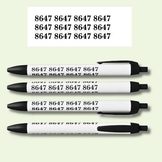 8647 ZWARTE INKT PEN