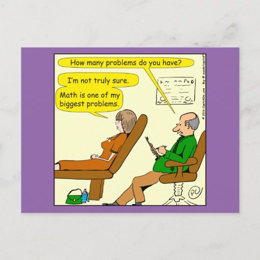 865 hoeveel problemen hebt u - CARTOON Briefkaart (Voorkant)