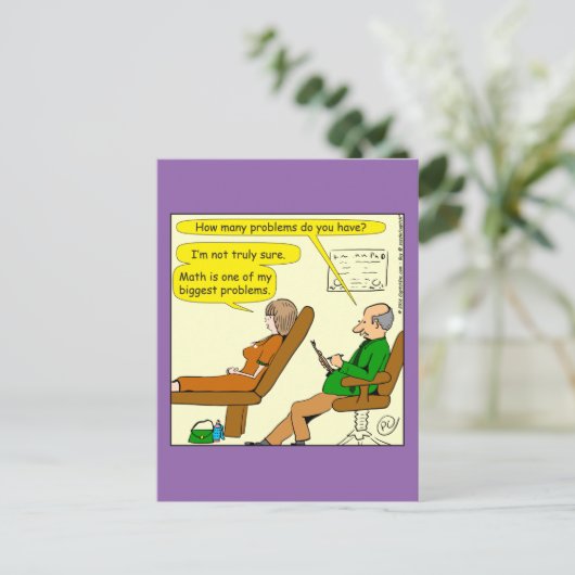 865 hoeveel problemen u - CARTOON hebben Briefkaart (Staand voorkant)