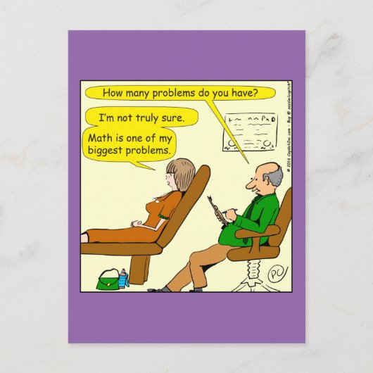 865 hoeveel problemen u - CARTOON hebben Briefkaart (Voorkant)