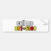 867-5309 BUMPERSTICKER (Voorkant)