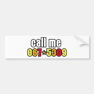 867-5309 BUMPERSTICKER
