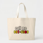 867-5309 GROTE TOTE BAG (Voorkant)