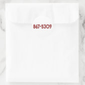 867-5309 RONDE STICKER (Tas)