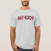 867-5309 T-SHIRT (Voorkant)