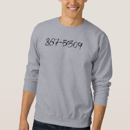 867-5309 Telefoonnummer Trui (Voorkant)