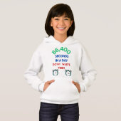 86.400 seconden in een dag hoodie (Voorkant volledig)