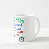 86.400 seconden in een dag koffiemok (Voorkant rechts)