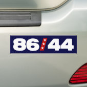 86 44 - Anti-Barack Obama Bumpersticker (Op auto)