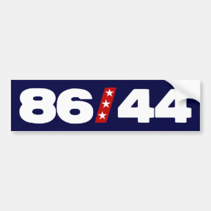86 44 - Anti-Barack Obama Bumpersticker
