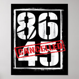 86.45 Afgelast politiek anti-Trump protest Poster