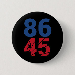 86 45 Anti-Trump impeachmentprotest voor Democrate Ronde Button 5,7 Cm