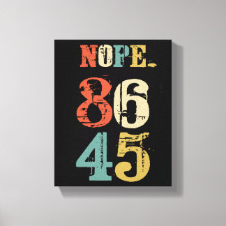 86 45 Anti Trump President Democraat Canvas Afdruk