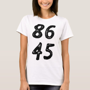 86 45 Anti Trump Retro Vervuild Ouderwetse Stijl T-shirt