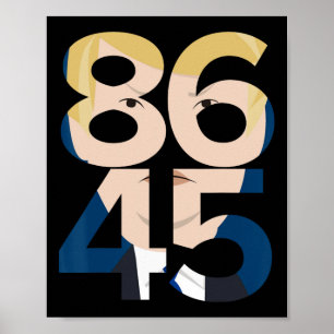 86 45 Anti Trump T-shirt cadeau - Vintage Trump T- Poster