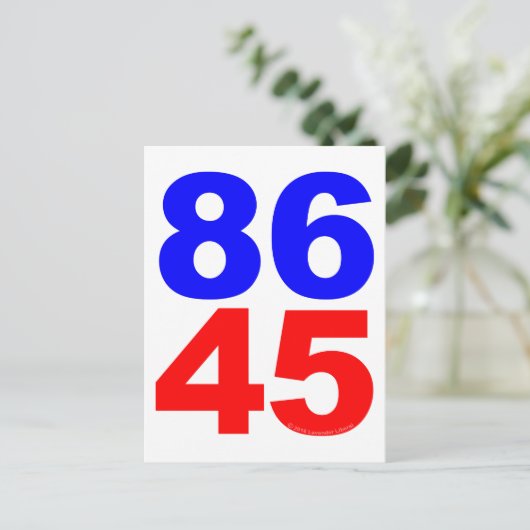 86 45 BRIEFKAART (Staand voorkant)