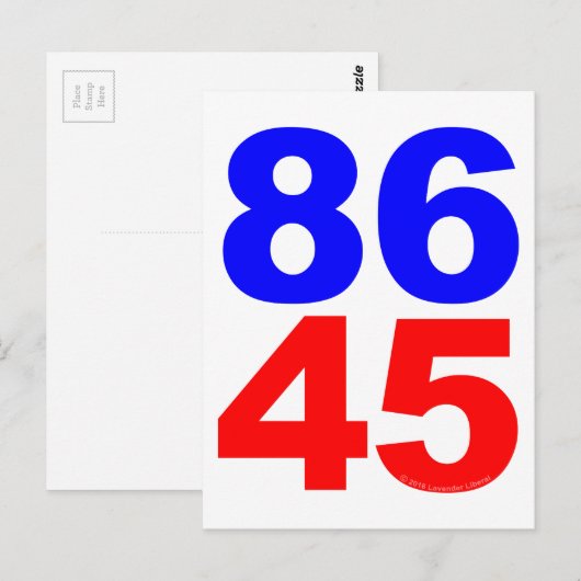 86 45 BRIEFKAART (Voorkant / Achterkant)