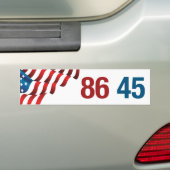 86 45 Bumpersticker (Op auto)