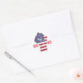 86 45 en #resist ronde sticker (Envelop)