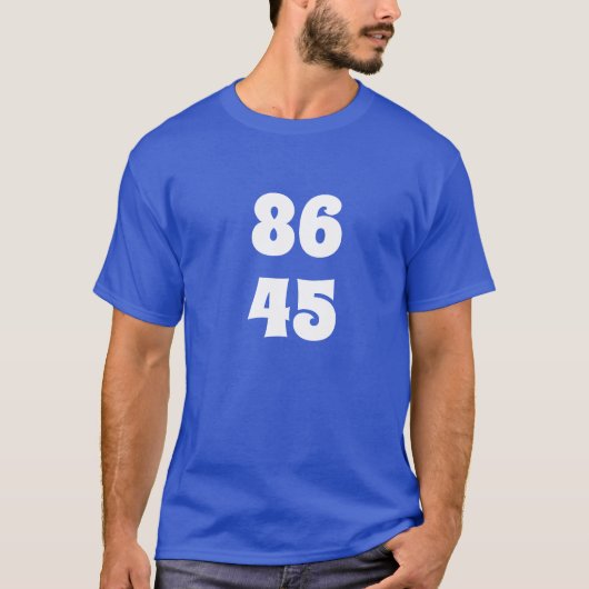 86 45 Stem Trump Uit! T-shirt (Voorkant)