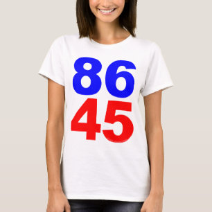 86 45 (voor haar) t-shirt