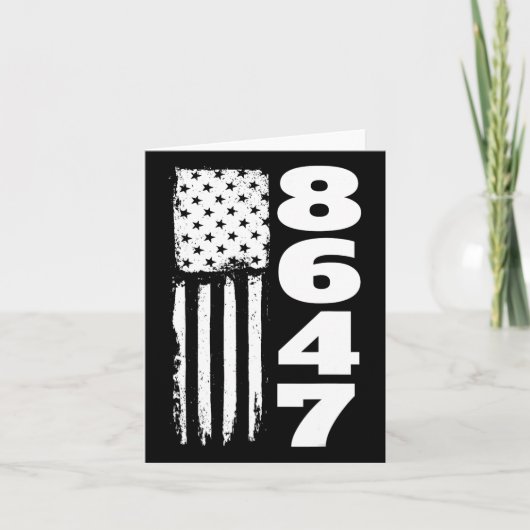 86 47 8647 Subtiele anti-Trump Kaart (Voorkant)