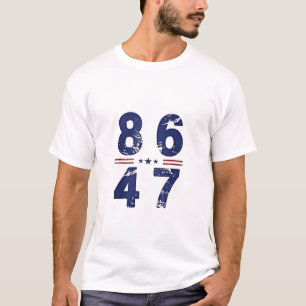 86 47 Anti Trump 8647 Retro  stijl T-shirt