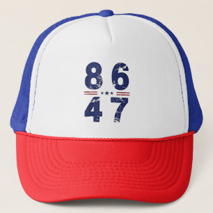 86 47 Anti Trump 8647 Retro  stijl Trucker Pet