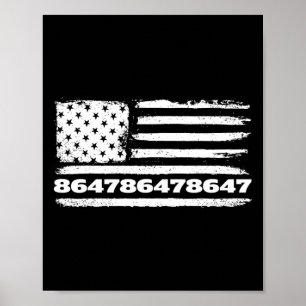 86 47 Anti-trump 8647 subtiele anti-Trump Poster