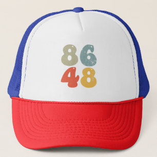 86 47 Anti Trump 8648 Retro  verkiezingen 2028 Trucker Pet