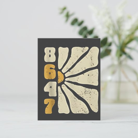 86 47 Anti Trump Funny Floral Humor Briefkaart (Staand voorkant)