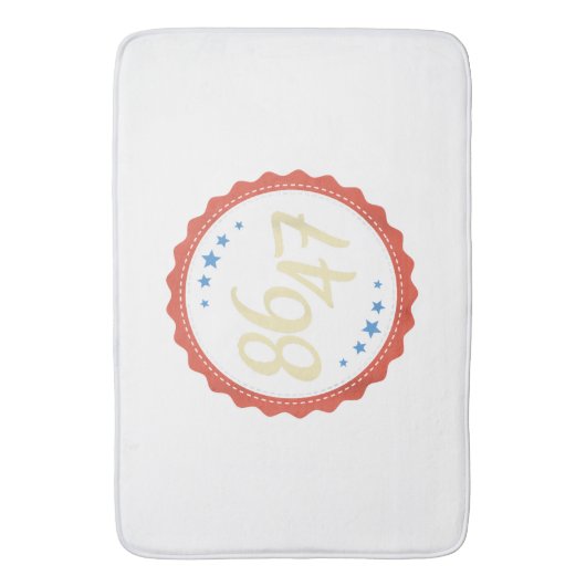 86 47 Anti Trump Grappig Badmat (Voorkant Verticaal)