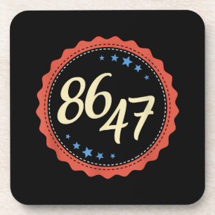 86 47 Anti Trump Grappig Bier Onderzetter