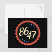 86 47 Anti Trump Grappig Briefkaart (Voorkant / Achterkant)