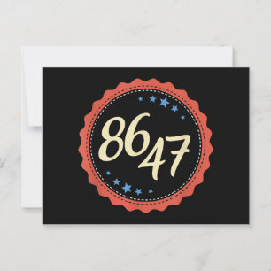 86 47 Anti Trump Grappig Briefkaart
