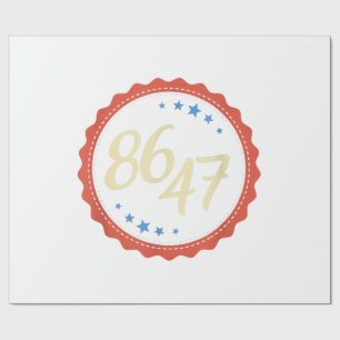 86 47 Anti Trump Grappig Cadeaupapier