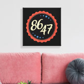 86 47 Anti Trump Grappig Canvas Afdruk (Insitu (Woonkamer))