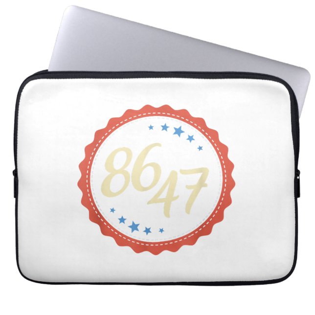 86 47 Anti Trump Grappig Laptop Sleeve (Voorkant)