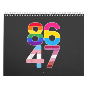86 47 Anti Trump Grappig LGBTQ Pride Maand Gift Kalender
