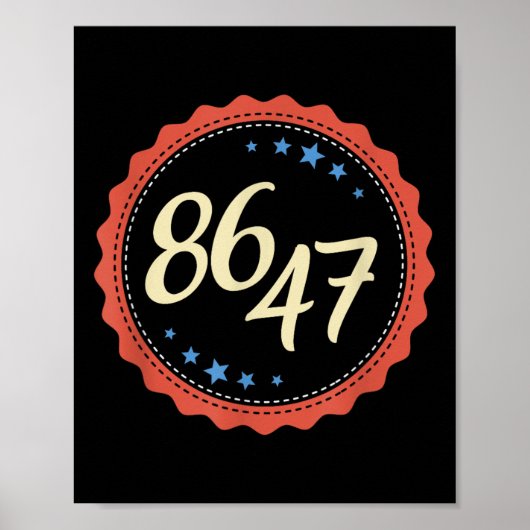 86 47 Anti Trump Grappig Poster (Voorkant)