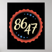 86 47 Anti Trump Grappig Poster (Voorkant)